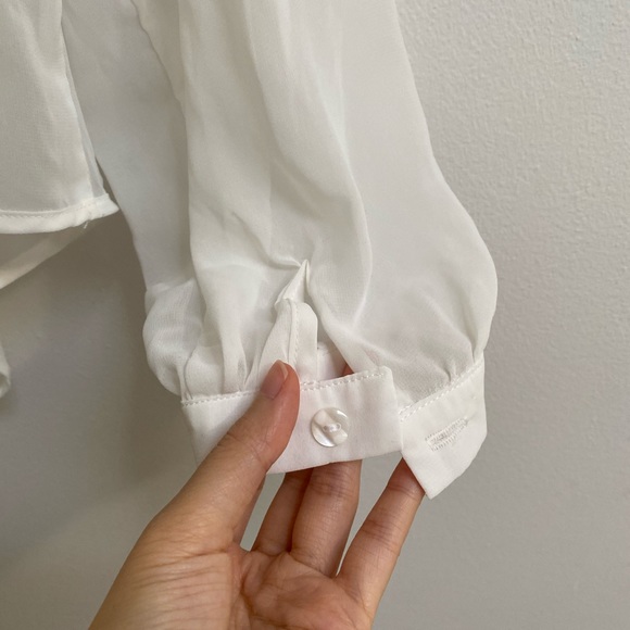 RW&CO Chiffon Wrap Blouse - Picture 5 of 5